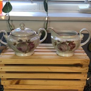 Vintage German Cream and Sugar Set